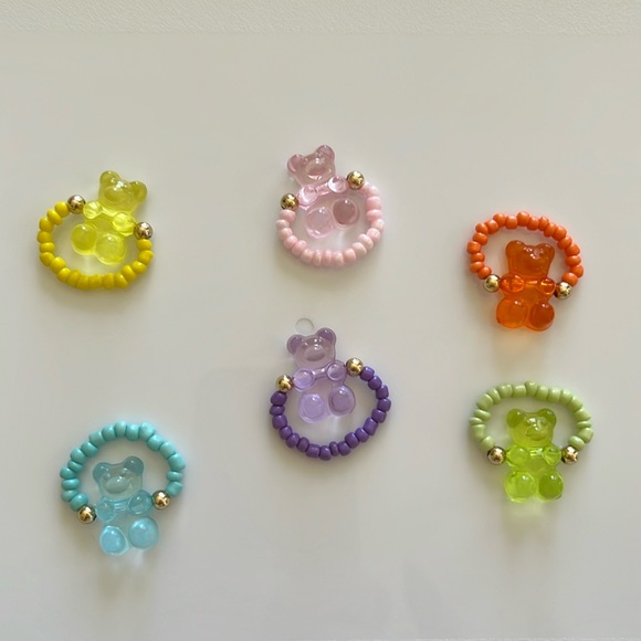 Gummy Bear Stretch Rings, new - Picture 2 of 4